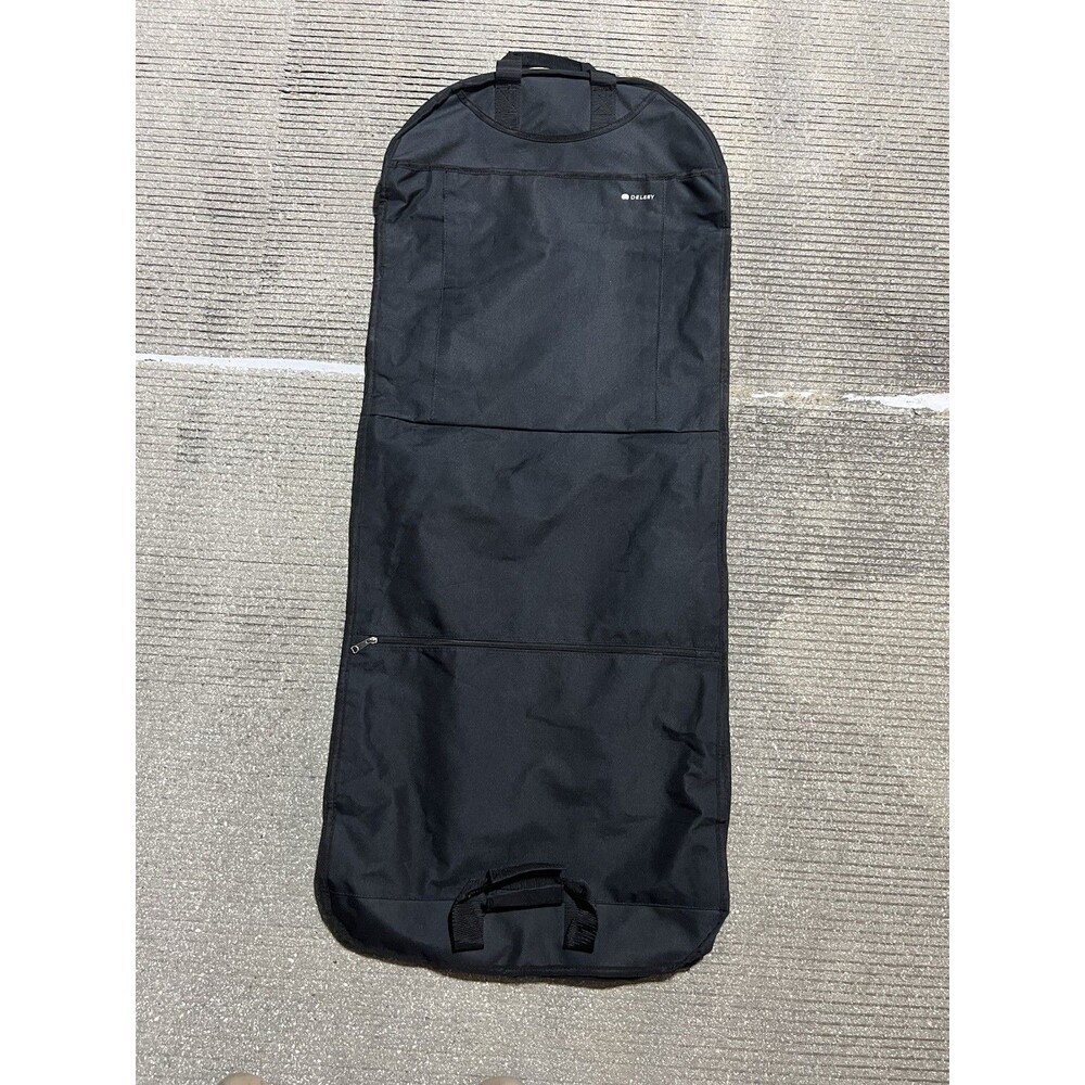 DELSEY LUGGAGE HELIUM LIGHTWEIGHT DRESS GARMENT COVER BLACK 49x21